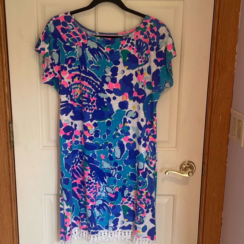 Lilly Pulitzer dress with tassel trim